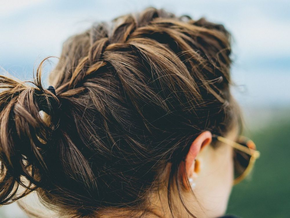 A soft, messy bun