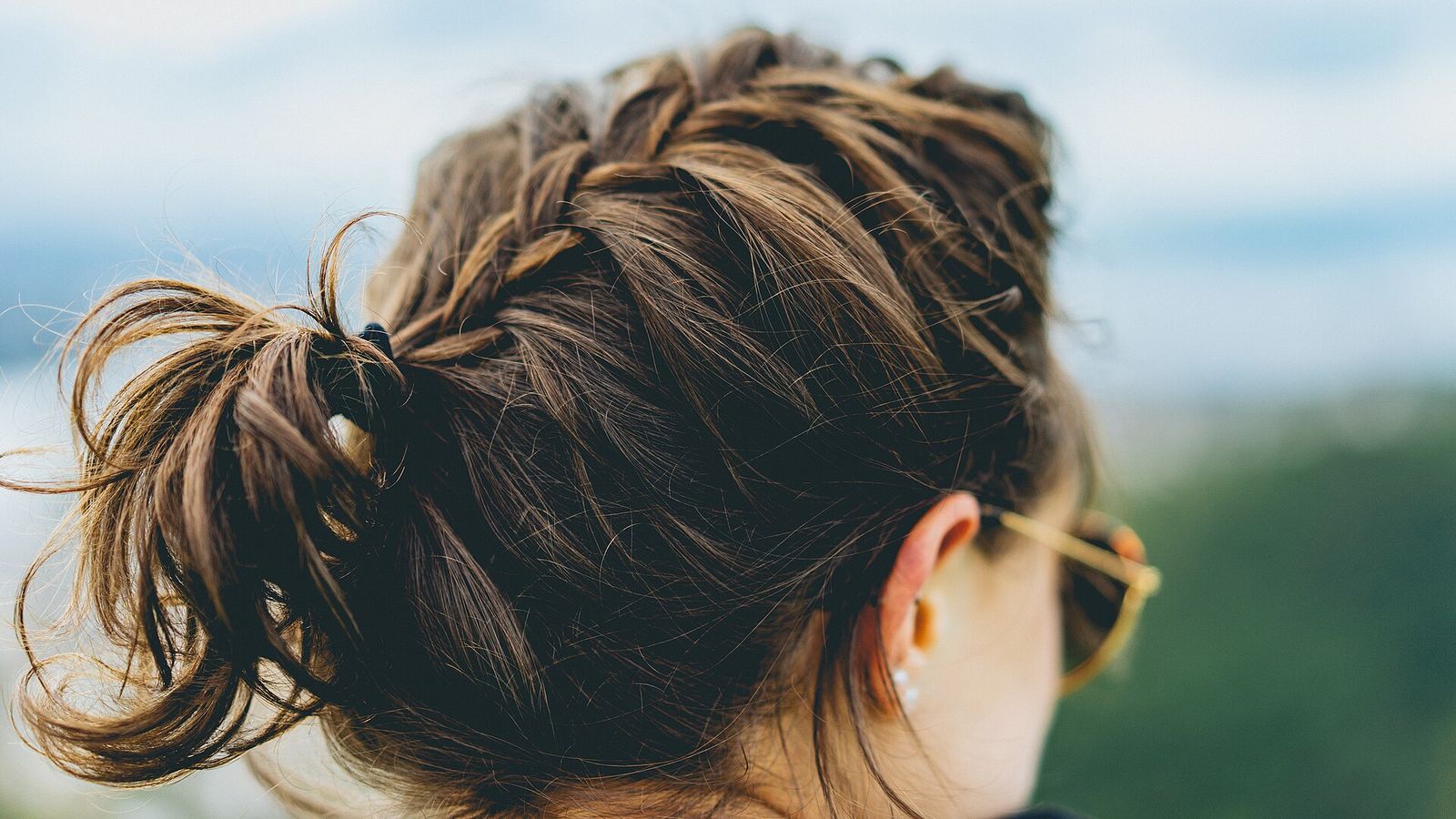 A soft, messy bun
